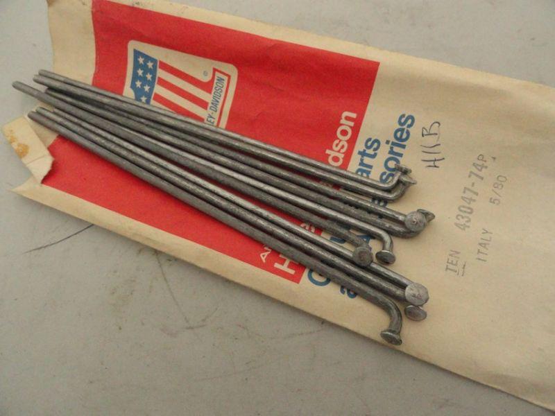 Aermacchi 175-250 "new old stock/new in package" rear 18" rim spokes #43047-74p