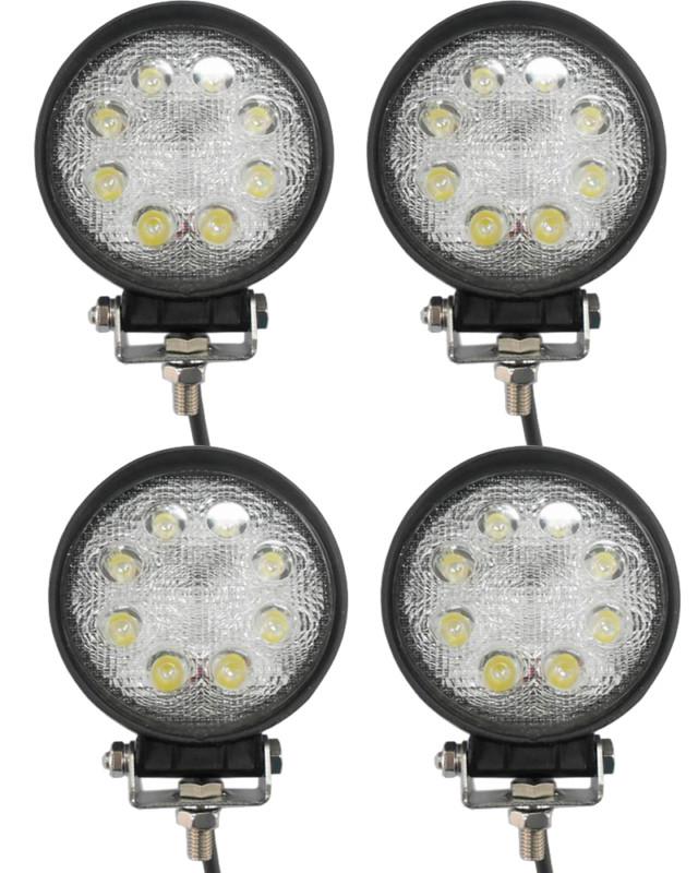 4 x 24w led work light round off road 4wd jeep truck working spot lamp dc12-24v