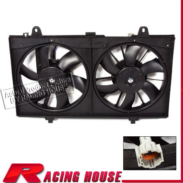 07-12 nissan sentra ac air condenser radiator fan blades dual motor shroud front