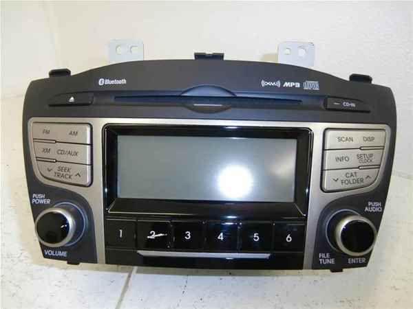 10-12 hyundai tucson cd radio bluetooth xm mp3 oem