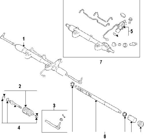 Infiniti d85211ma0a genuine oem factory original inner tie rod