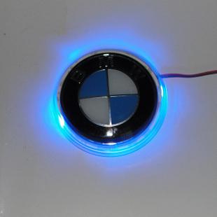 Bmw blue color led light logo emblem tail car badge