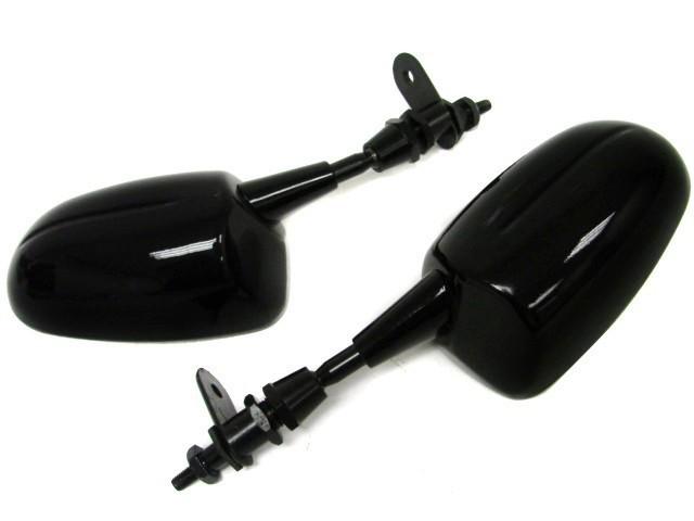 Black mini racing mirrors for suzuki katana gsxr 600 750 1000 1100 hayabusa 1300