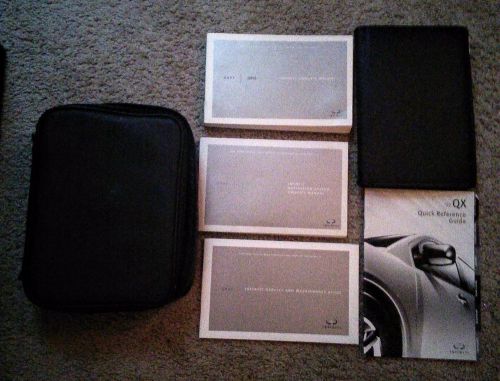 2007 infiniti qx56 owners manual set w/case