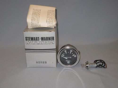 Stewart warner mechanical vacuum gauge nos 82328 2 1/16&#034; dial