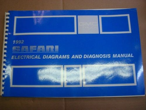 1992 gmc safari factory dealer service manual electrical diagrams diagnosis