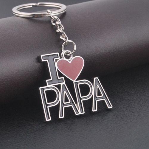 I love papa keychains key chain car keyrings key chain ring father&#039;s day gift