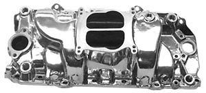 53000 bb chevy cyclone 454 hp dual plane intake manifold idle 6000 polished