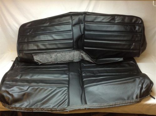 1972 cutlass / 442 black rear seat cover - 2 pieces