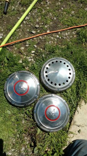 2 red line dodge chrysler plymouth plus  1 police interceptor dog dish hubcaps