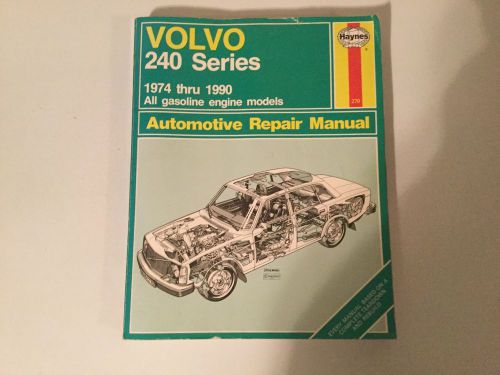 1976-1990 volvo 240 series 242gt, 245, 244, dl turbo glt haynes service manual