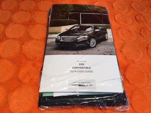 2014 chrysler 200 s touring limited convertible owners manual user set 14 2d◻◻