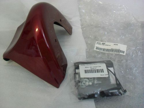 Oem nos harley softail street stalker burgundy pearl front spoiler #58978-98df