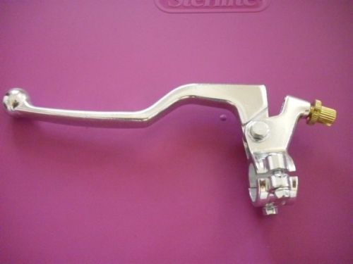 Atv universal chrome clutch lever with cable adjuster