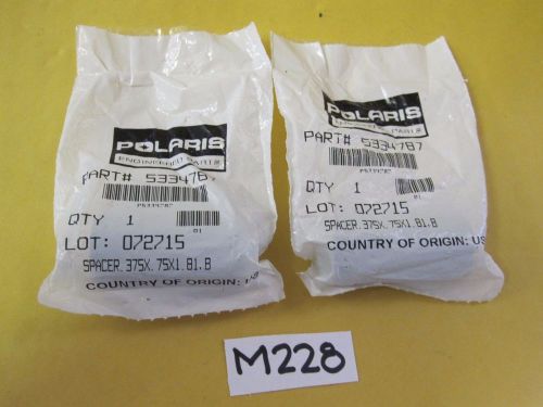 Two (2) oem polaris spacer 375x 75x1 81 b 5334787