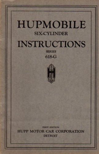 1936 hupmobile owners manual