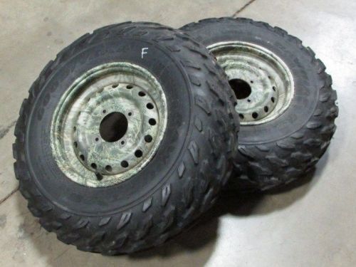 Kawasaki brute force 750 2008 front camo wheel tires goodyear rawhide 25x8-12