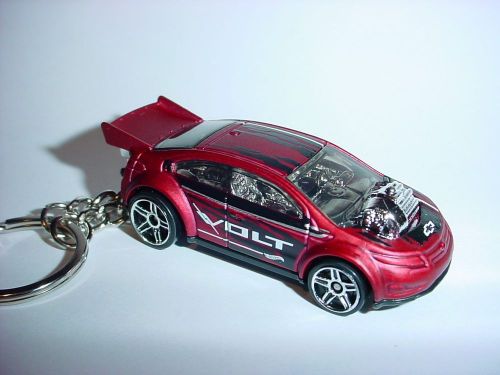 New 2016 3d red chevrolet volt custom keychain key keyring electric hybrid chevy