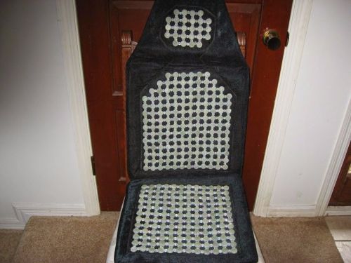 Car seat cover hand made - fabric &amp; stone