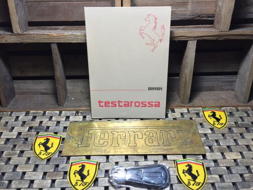 1985 1986 ferrari testarossa owners manual (stored 3 decades) *rare* (buy oem)