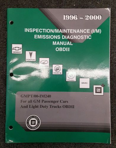 1996 - 2000 general motors vehicles inspection/maintenance factory manual