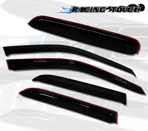 Sun roof &amp; window visor wind guard out-channel 5pcs 2000-2006 lincoln ls