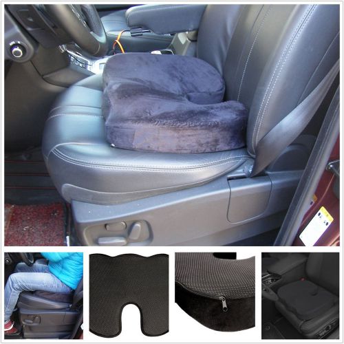 1pcs memory foam car seat covers chair cushion 17.9 x 14.2 x 2.8 inches black