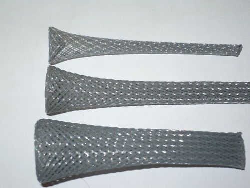 1/2 expandable sleeving  light gray  techflex 25ft