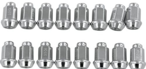 Itp wheel lug nuts 3/8&#034;-24 tapered chrome (alug13bx)