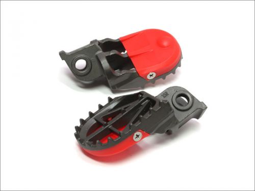 Drc motard style foot pegs 50mm width 2004-2015 crf250r crf250-r 250r d48-02-932