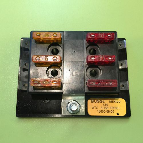 Buss atc / ato medium fuse remote pony panel block  &amp; 6 std. fuses