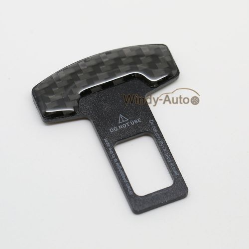 Carbon fiber auto seat belt buckle alarm stopper null insert for subaru