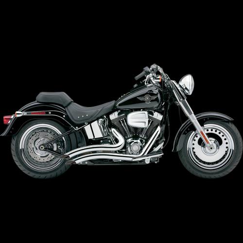 Speedster exhausts w/powerport,short swept chrome for 2012-2013 harley softail