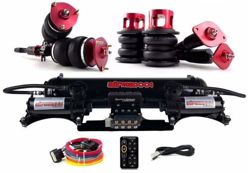 Airlift air suspension struts 03-08 350z black air compressors mount system vu4