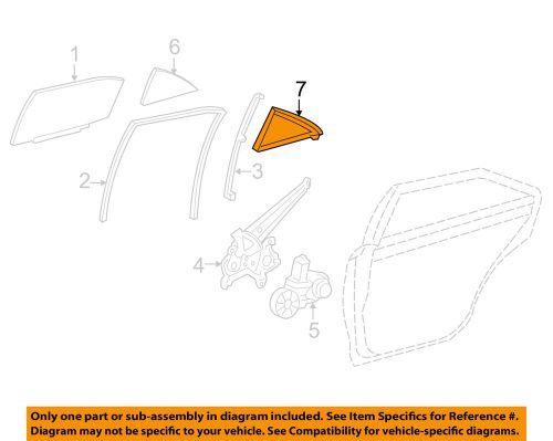 Toyota oem 2015 camry glass-rear door-weatherstrip right 6818806130