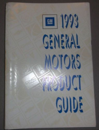 1993 gm general motors product guide full line chevy cadillac buick olds truck