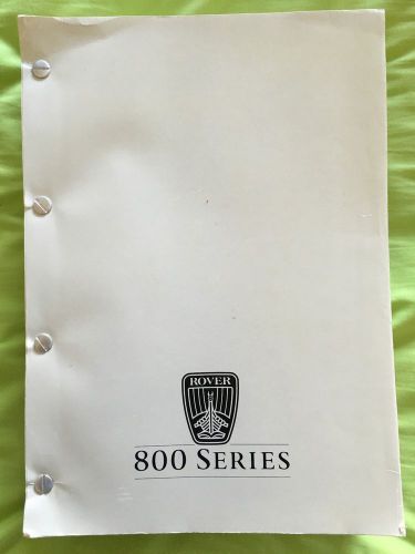 Sterling rover 800 series factory shop service and repair manual 1987 1988