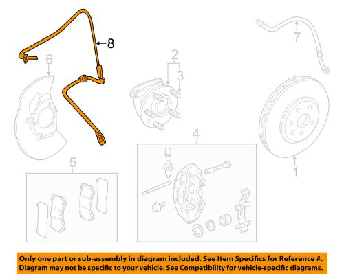 Cadillac gm oem 08-11 cts anti-lock brakes-front speed sensor 22897413