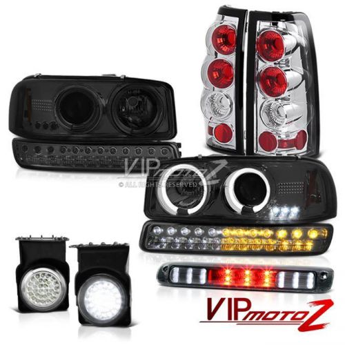 03-06 sierra 3500hd high stop lamp foglights tail lights smokey signal headlamps