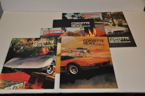 Corvette news magazine - complete set 1976  corvette  6 issues vol 19 , 1 - 6