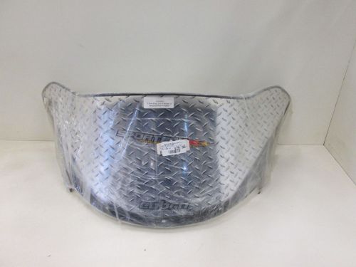 Polaris rmk edge cobra low chrome diamond plate windshield