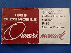 1969 oldsmobile owner&#039;s manual - 442 - cutlass supreme - cutlass - with extras