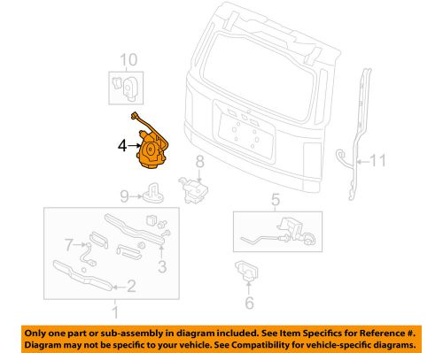 Honda oem liftgate-lock 74800tk8a01