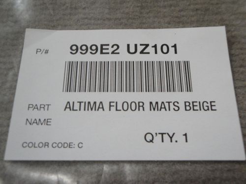 2013-2016 nissan altima floor mats oem - beige