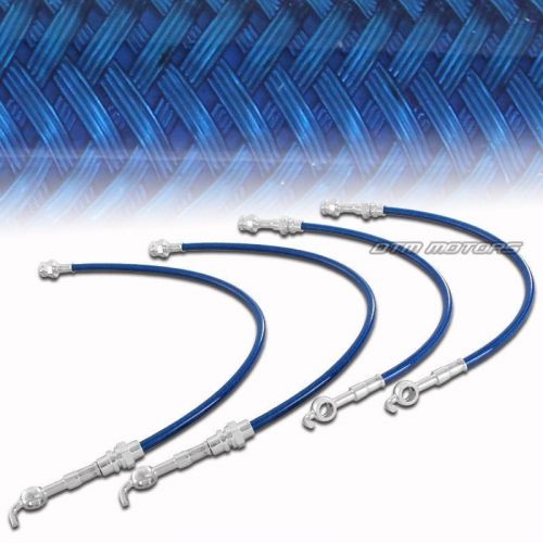 93-97 ford probe / mazda mx-6 626 front &amp; rear stainless steel brake lines blue