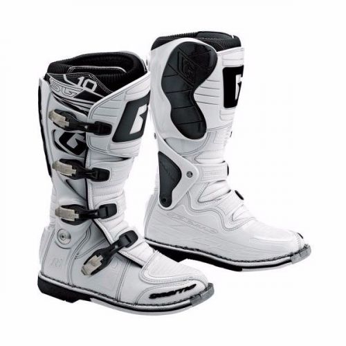 Gaerne sg10 boots 2158-004-08 2152-004-08 size 8 white motocross boot