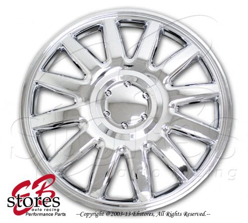 15 inch chrome hubcap wheel skin cover hub caps (15&#034; inches style#610) 4pcs set