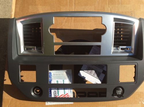 2006 2007 2008 dodge ram 1500 2500 3500 radio / climate control bezel trim oem