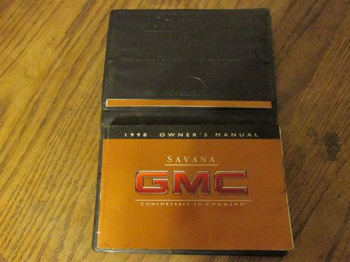 1998 gmc savana owners manual set 98 van