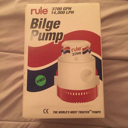 Rule 16a 3700 non automatic bilge pump 24v new in box free shipping